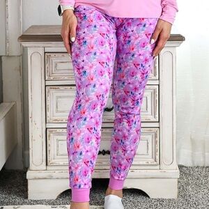 Lev Baby Daphne Mama Lounge Bottom Medium Pink/Purple New‎ With Tags